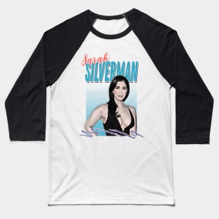 Sarah Silverman / Retro Styled Design Baseball T-Shirt